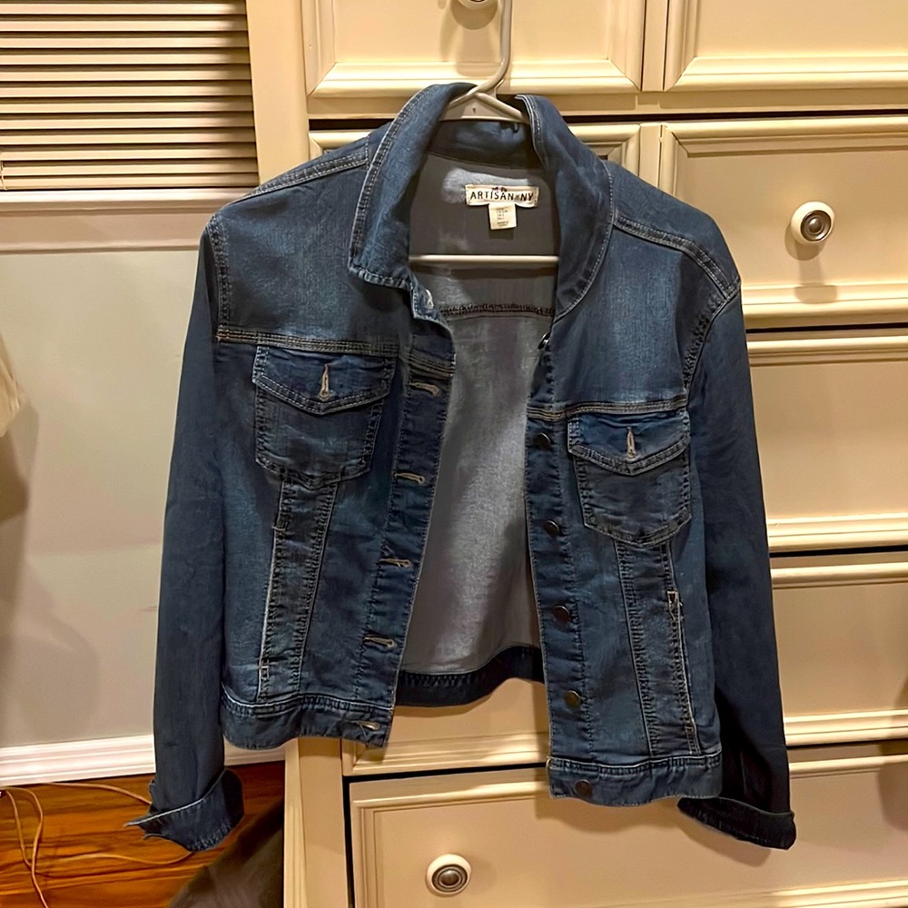 artisan ny denim jacket size L
